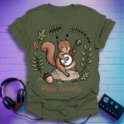 Minimalist Banjo Squirrel T-Shirt