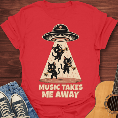 Music Takes Me Away T-Shirt