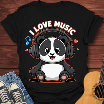 Panda Loves Music T-Shirt