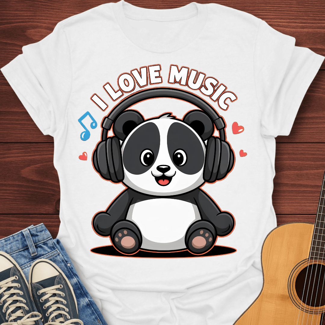 Panda Loves Music T-Shirt