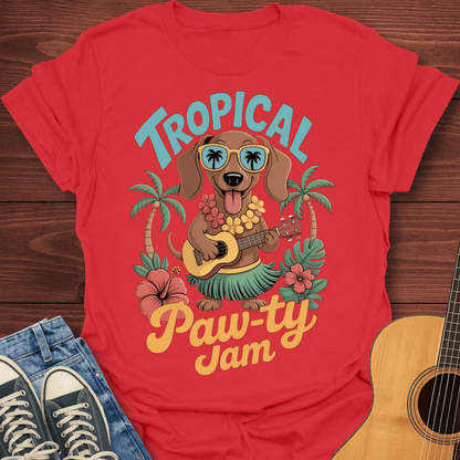 Tropical Paw-ty Dachshund T-Shirt