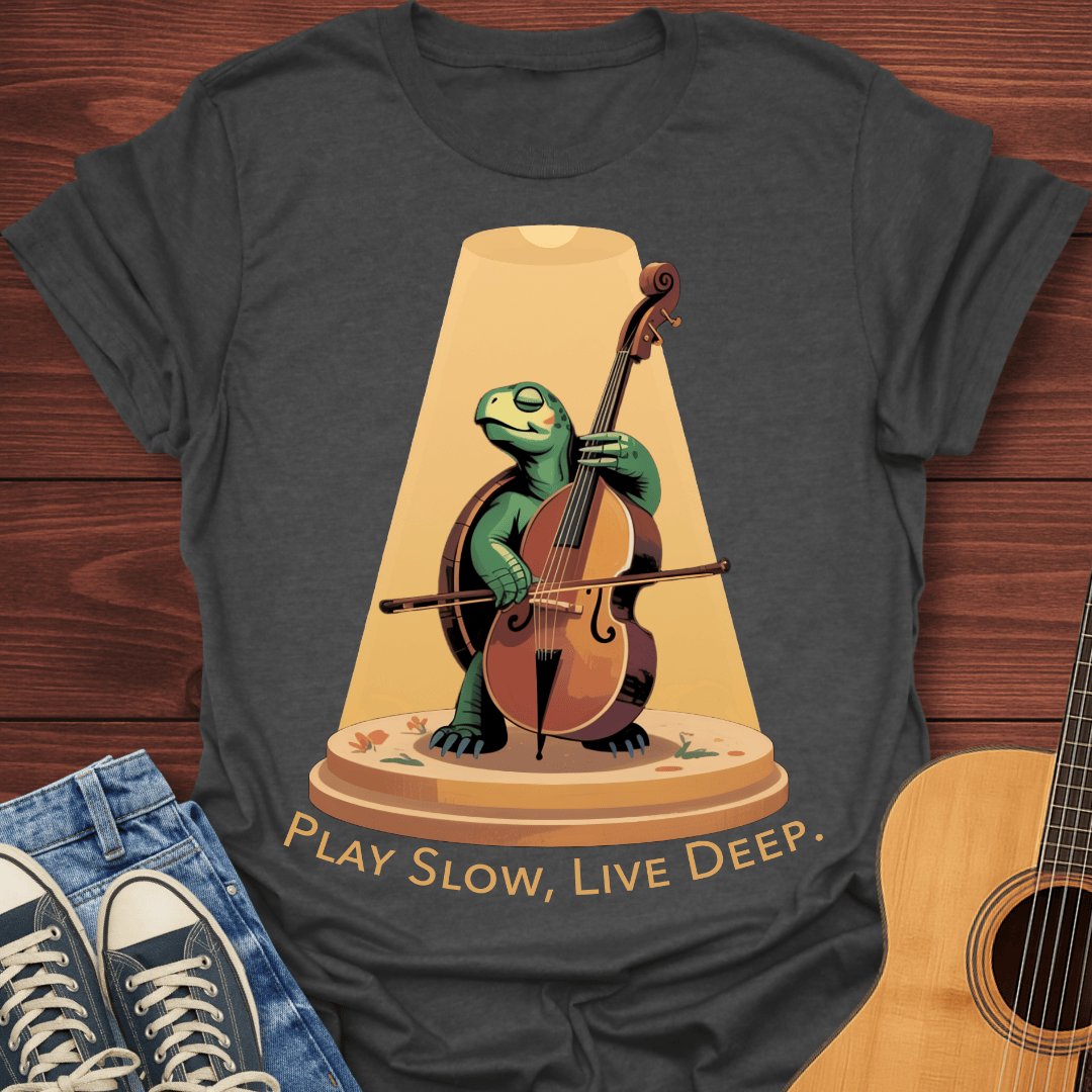 Play Slow, Live Deep Turtle T-Shirt