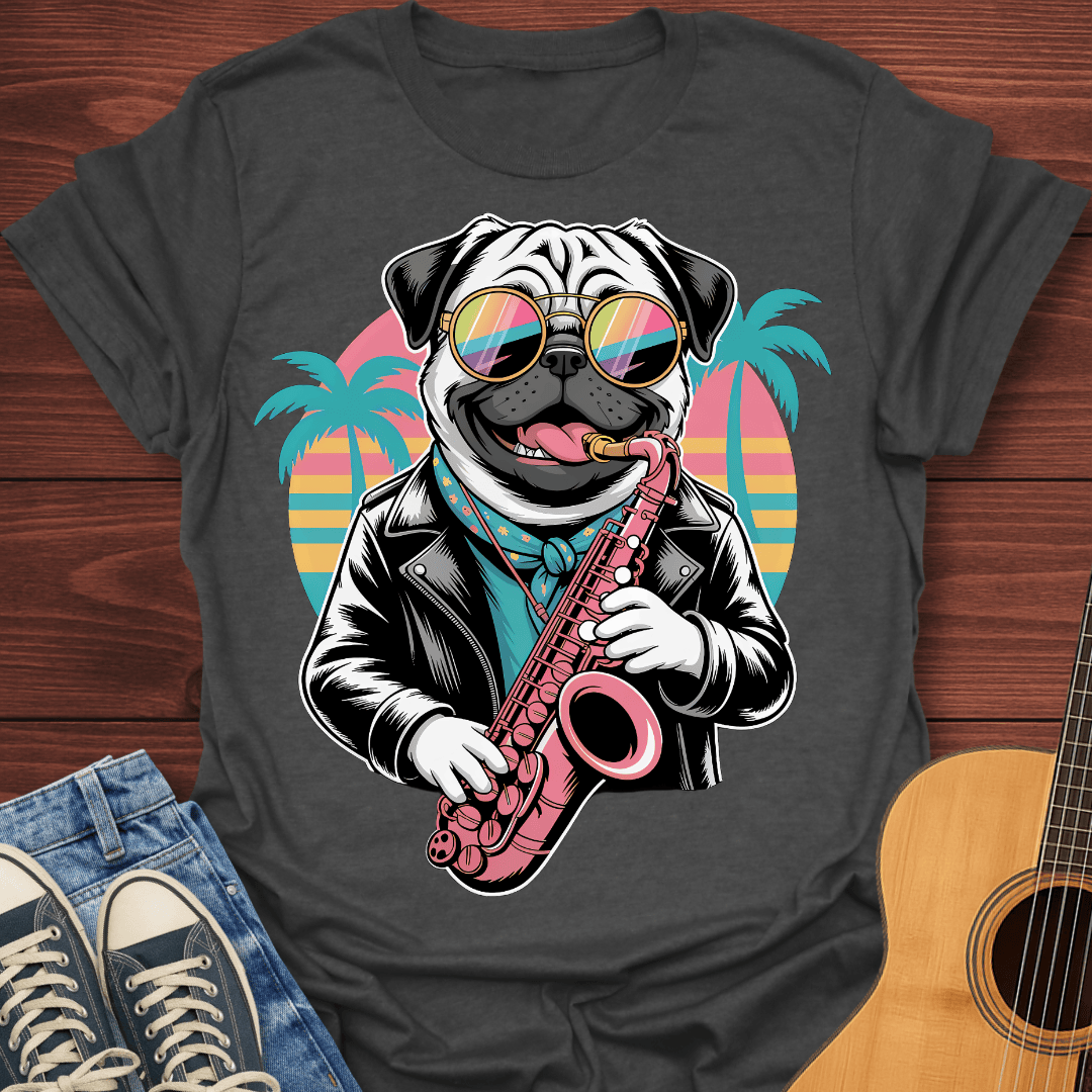 Kool Pug Sax T-Shirt