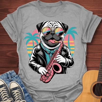 Kool Pug Sax T-Shirt