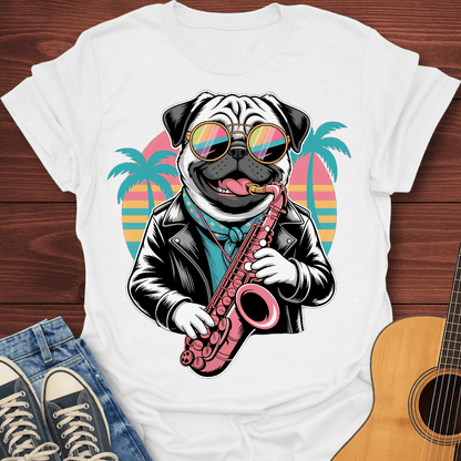 Kool Pug Sax T-Shirt