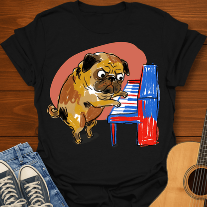Pug at the Piano T-Shirt