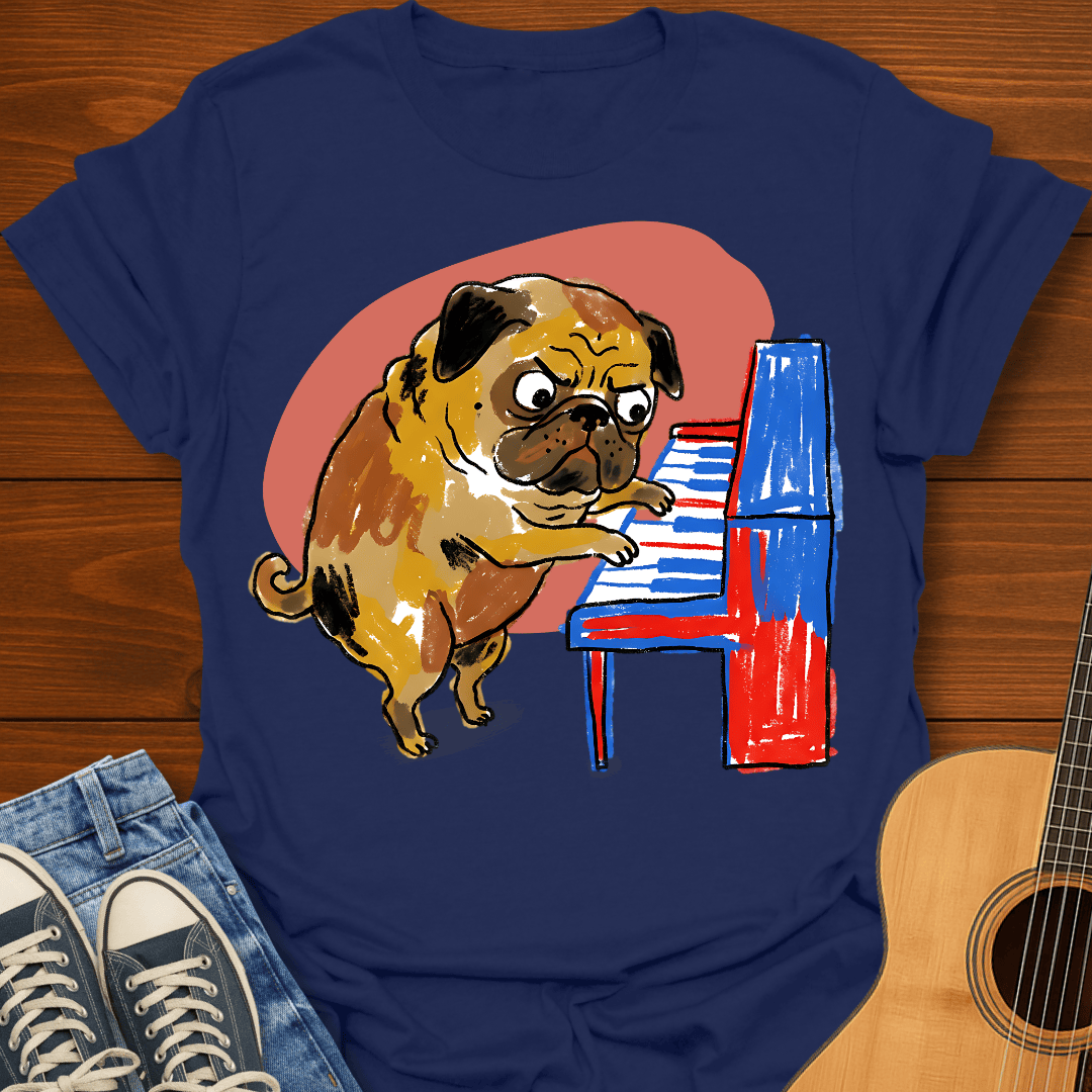 Pug at the Piano T-Shirt