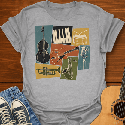 Classic Jazz Montage T-Shirt