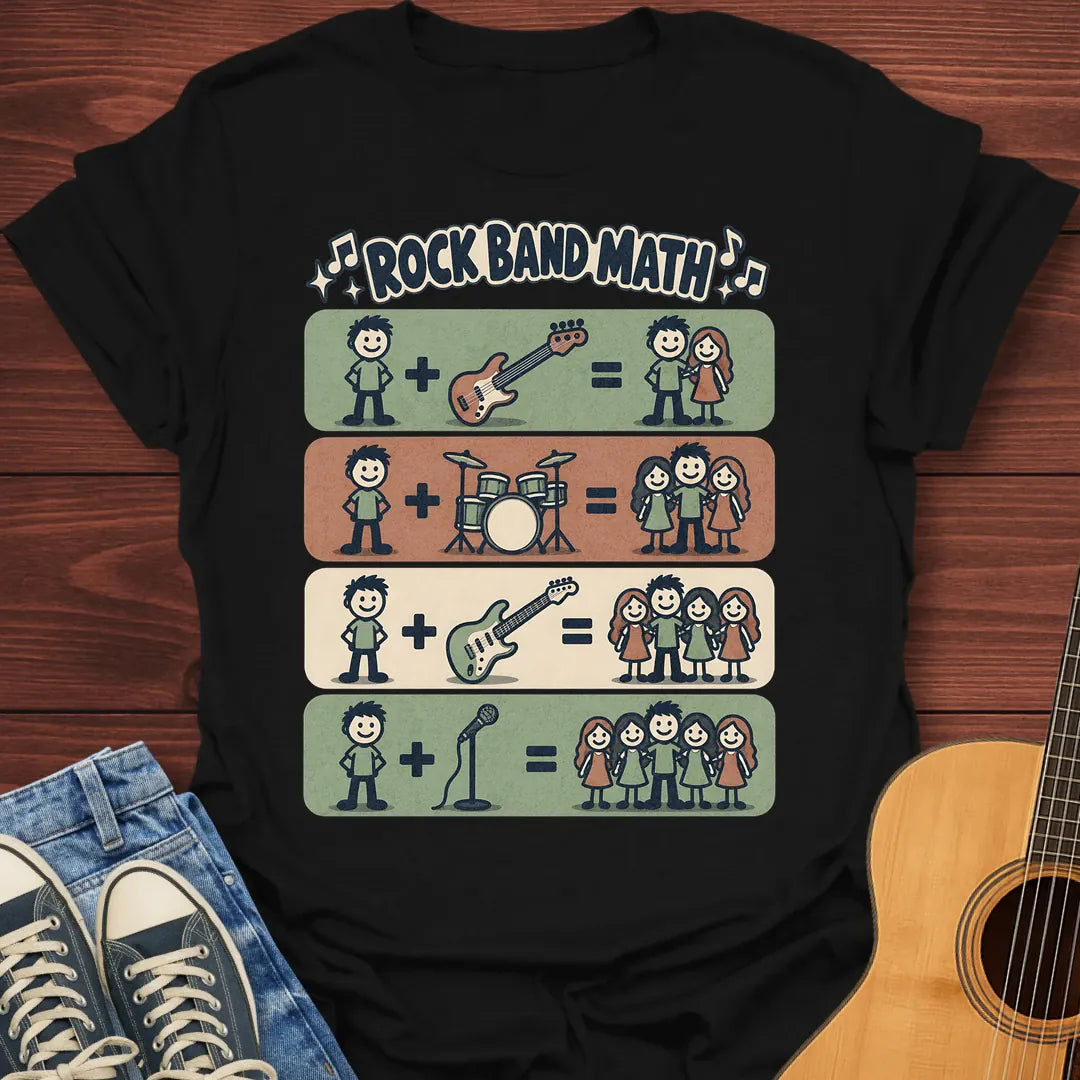 Rock Band Math T-Shirt