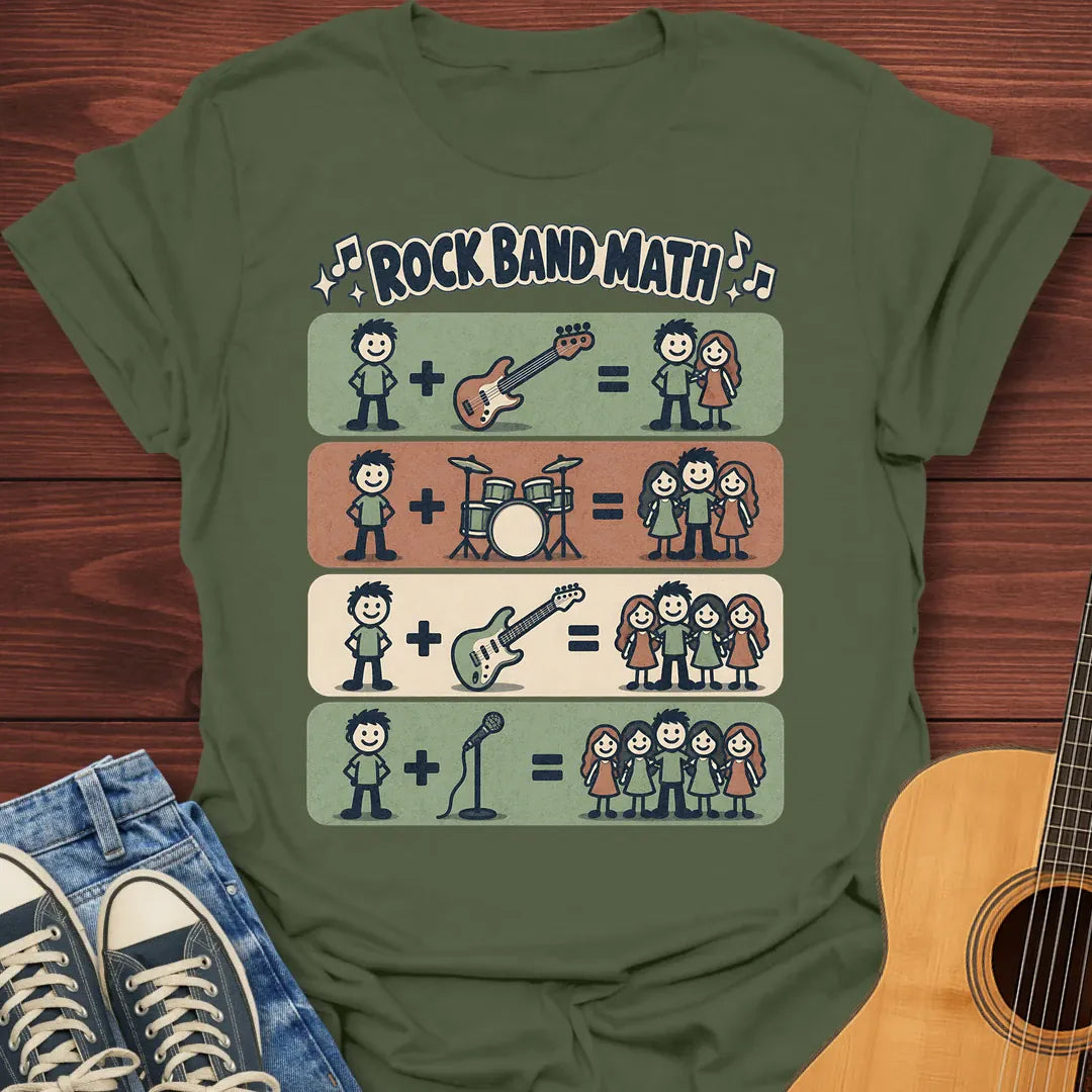 Rock Band Math T-Shirt
