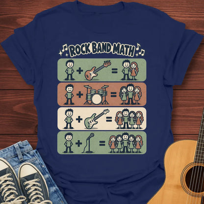 Rock Band Math T-Shirt