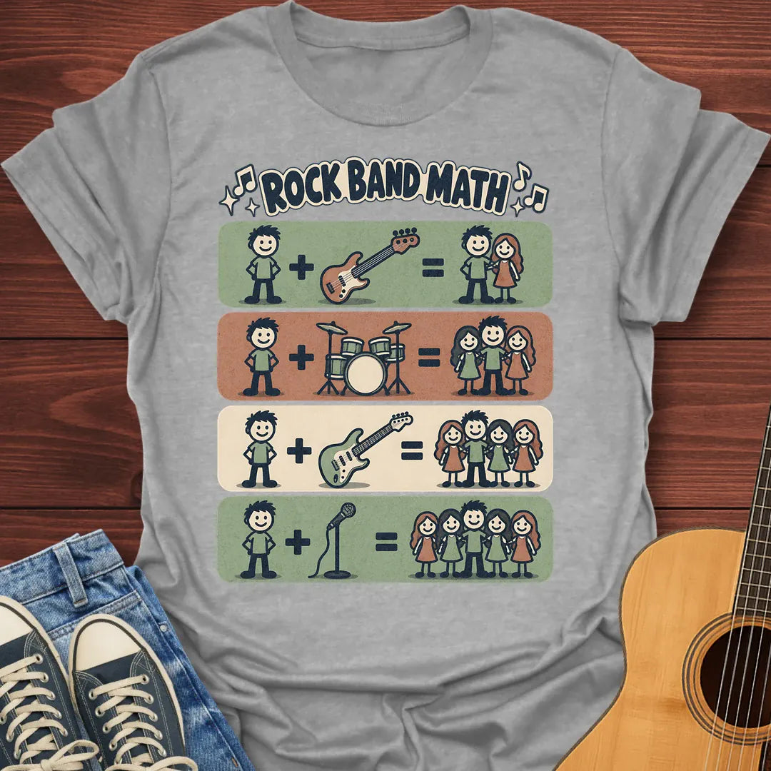 Rock Band Math T-Shirt