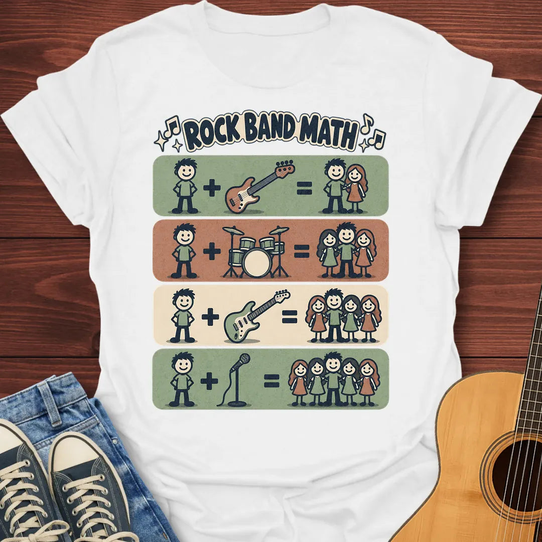 Rock Band Math T-Shirt