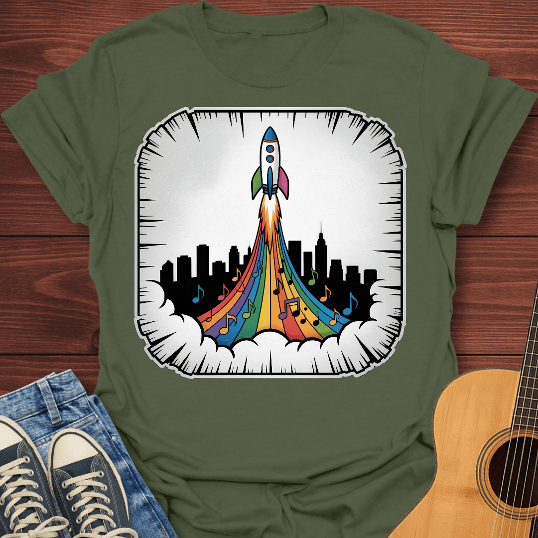 Rocket Music Lift Off T-Shirt