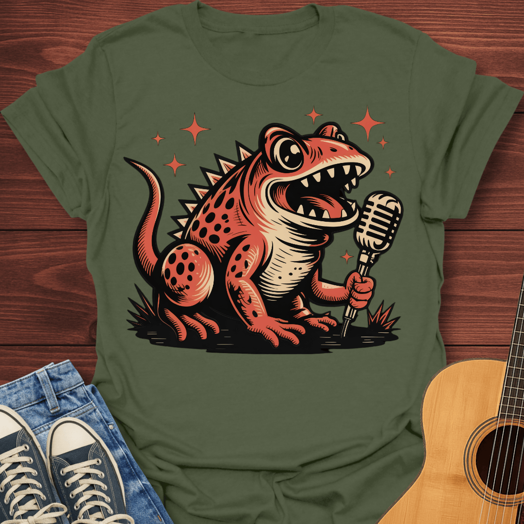 Retro Singing Frog T-Shirt