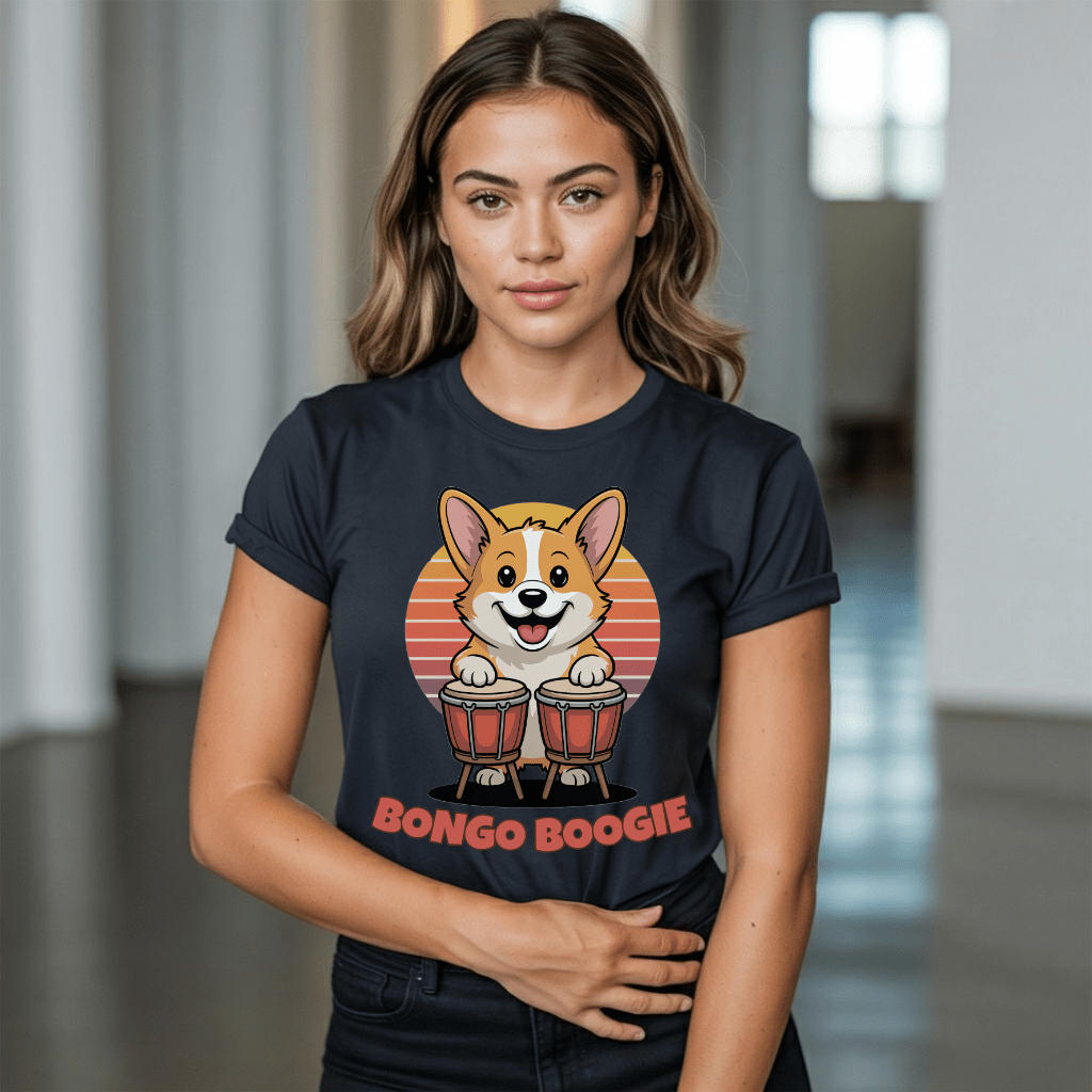 Bongo Boogie Corgi T-Shirt
