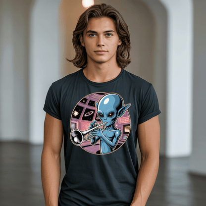 Space Jazz Trumpeter T-Shirt