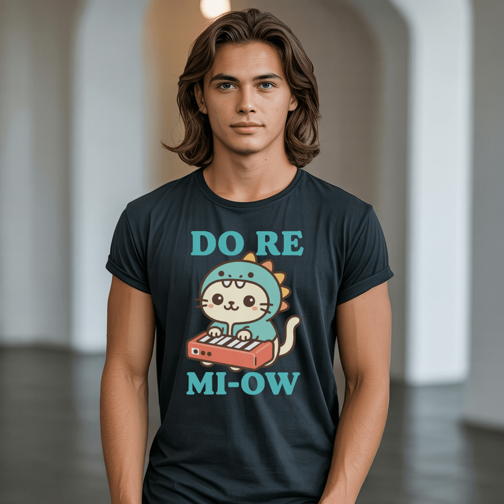 Do Re Mi-Ow Kawaii Cat Music T-Shirt