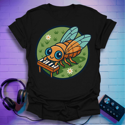 The Piano Bug – Cute Cicada Music T-Shirt