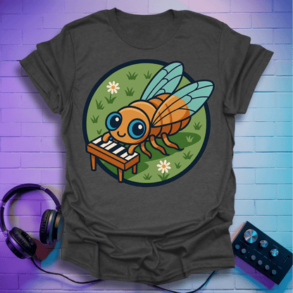 The Piano Bug – Cute Cicada Music T-Shirt