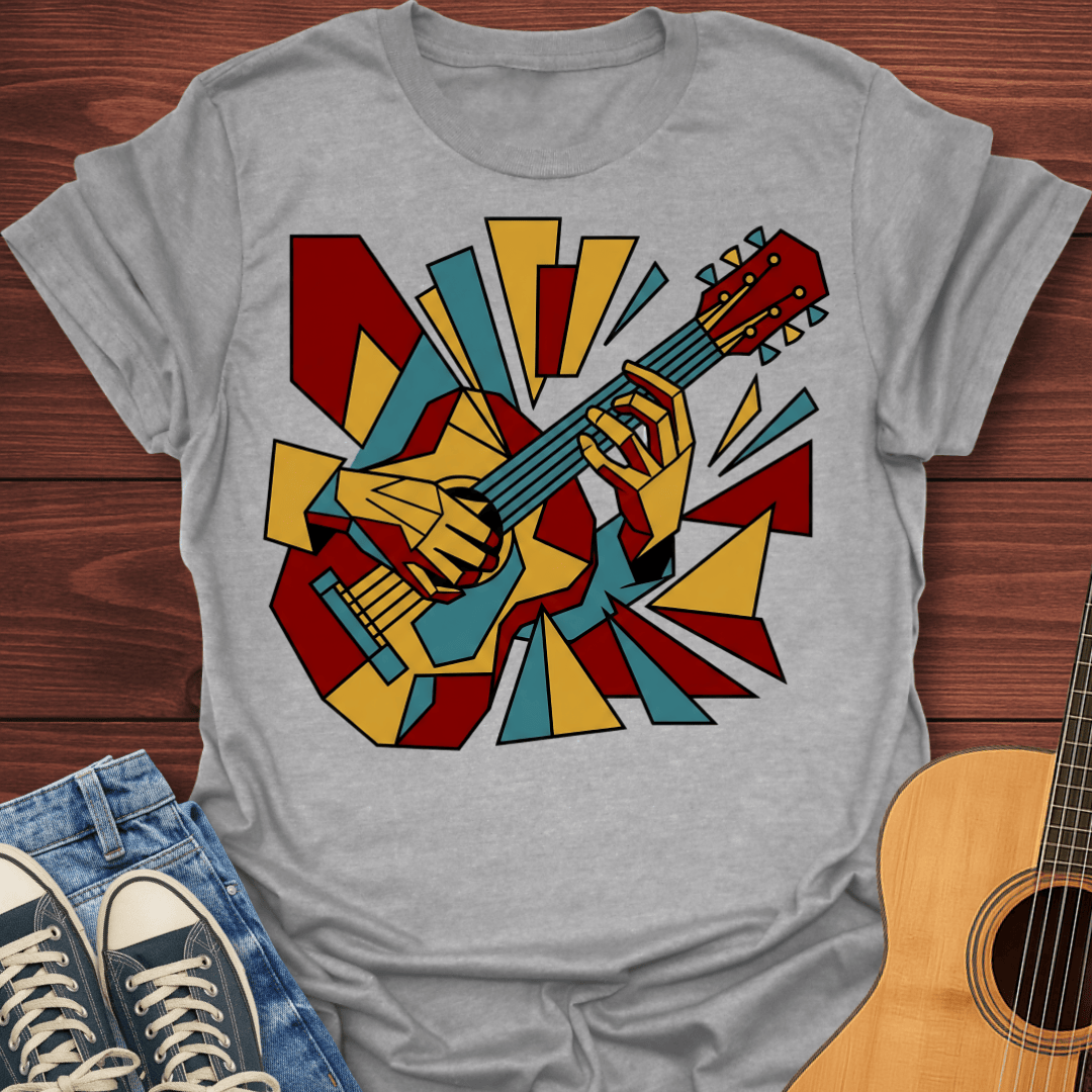 Cubist Guitar T-Shirt