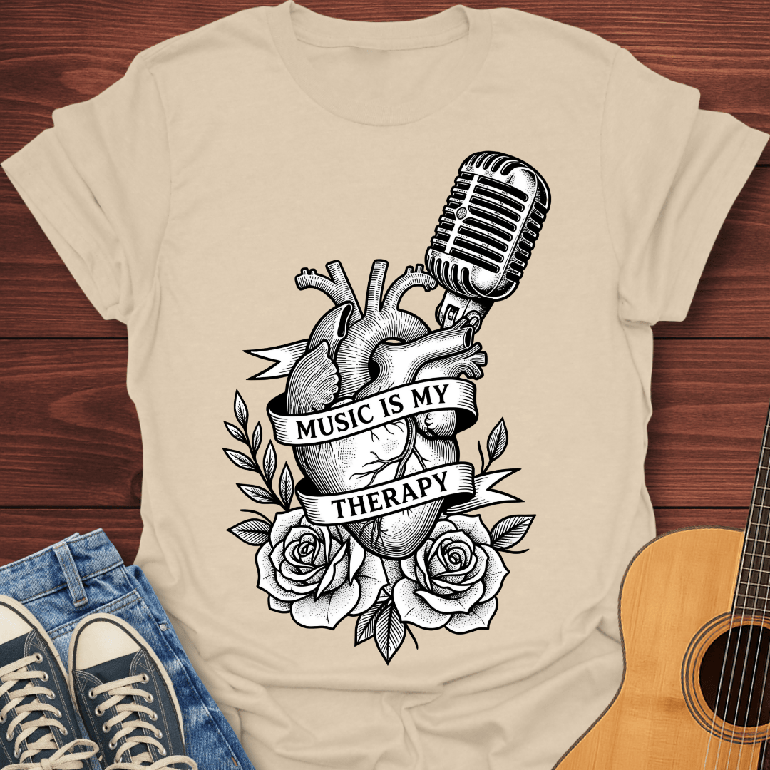 Music Tattoo Style T-Shirt