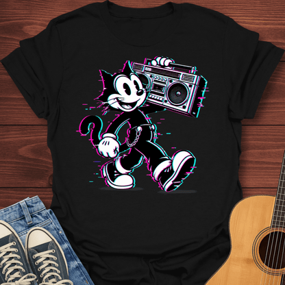 Boombox Retro Radio Cat T-Shirt