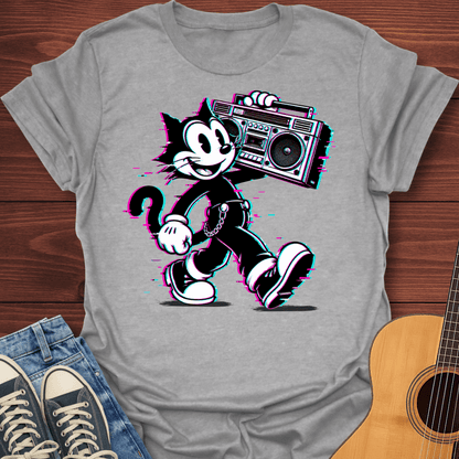 Boombox Retro Radio Cat T-Shirt
