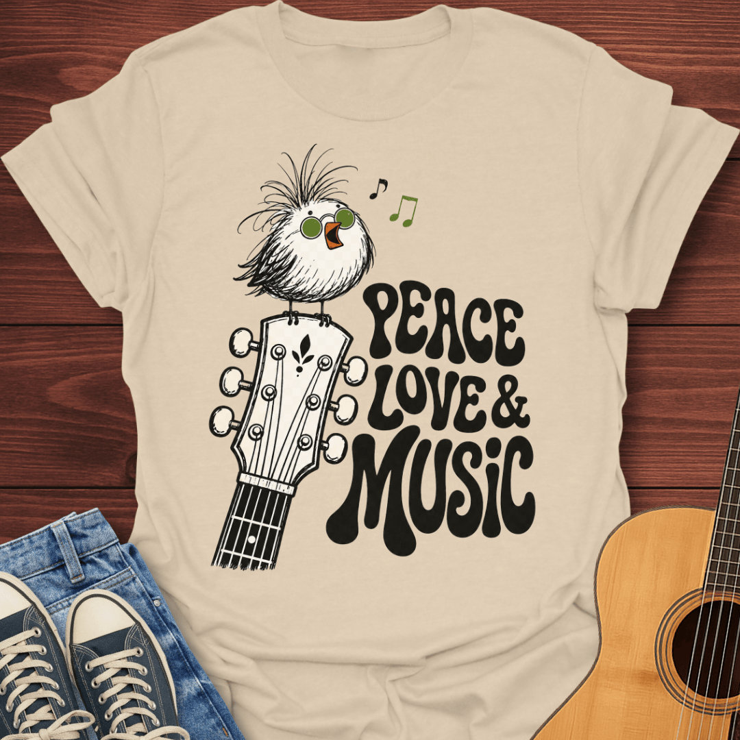 Groovy Music Bird T-Shirt