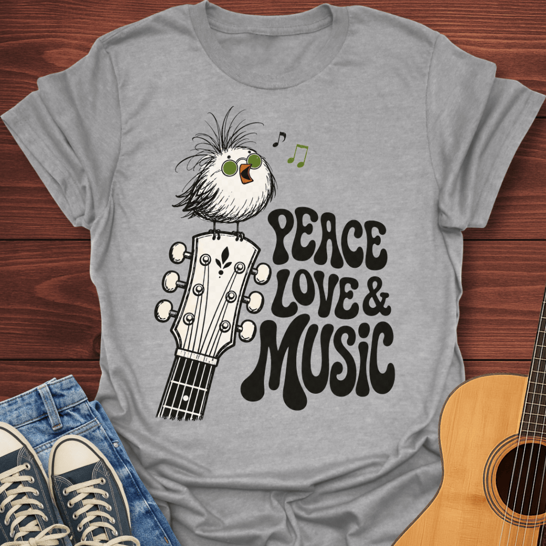 Groovy Music Bird T-Shirt