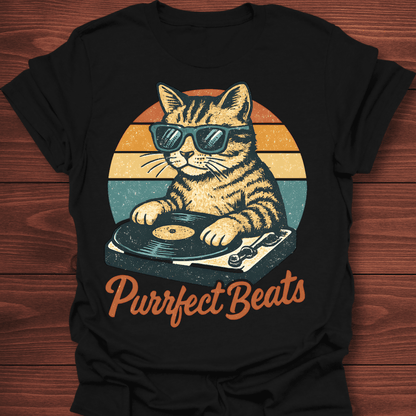 Purrfect Beats DJ Cat T-Shirt
