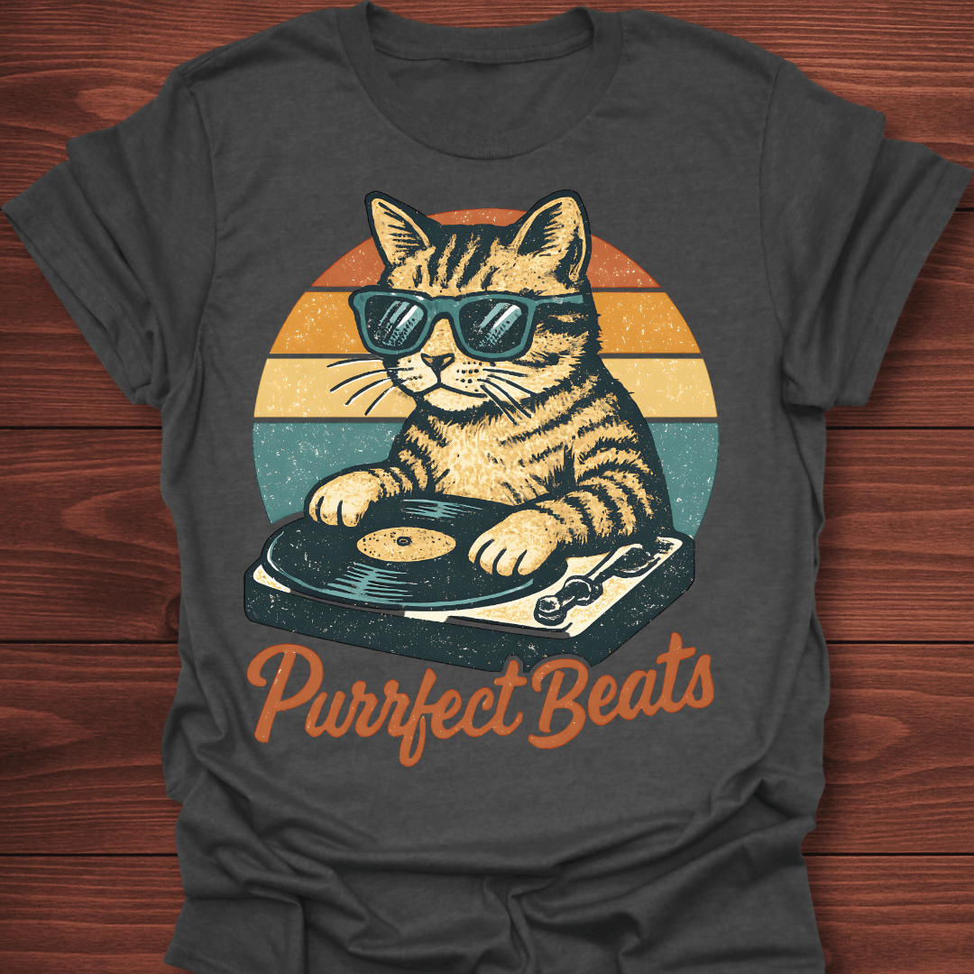 Purrfect Beats DJ Cat T-Shirt