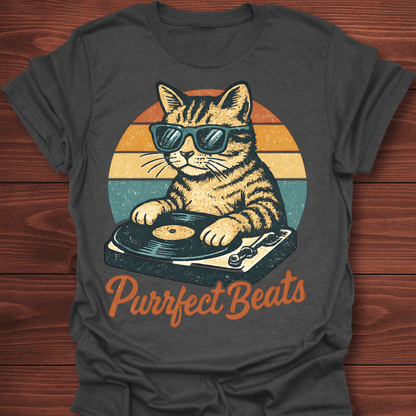Purrfect Beats DJ Cat T-Shirt