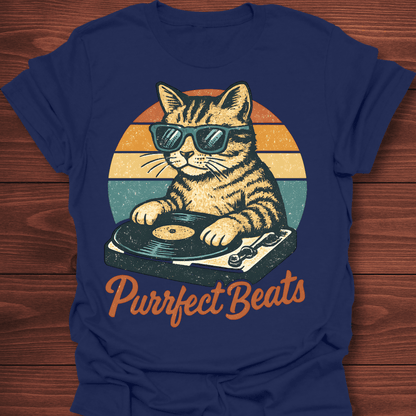 Purrfect Beats DJ Cat T-Shirt