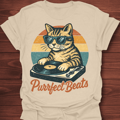Purrfect Beats DJ Cat T-Shirt