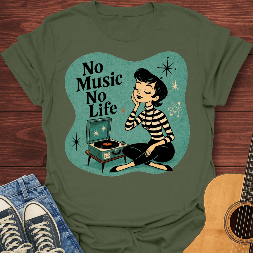 Retro Vinyl Girl T-Shirt