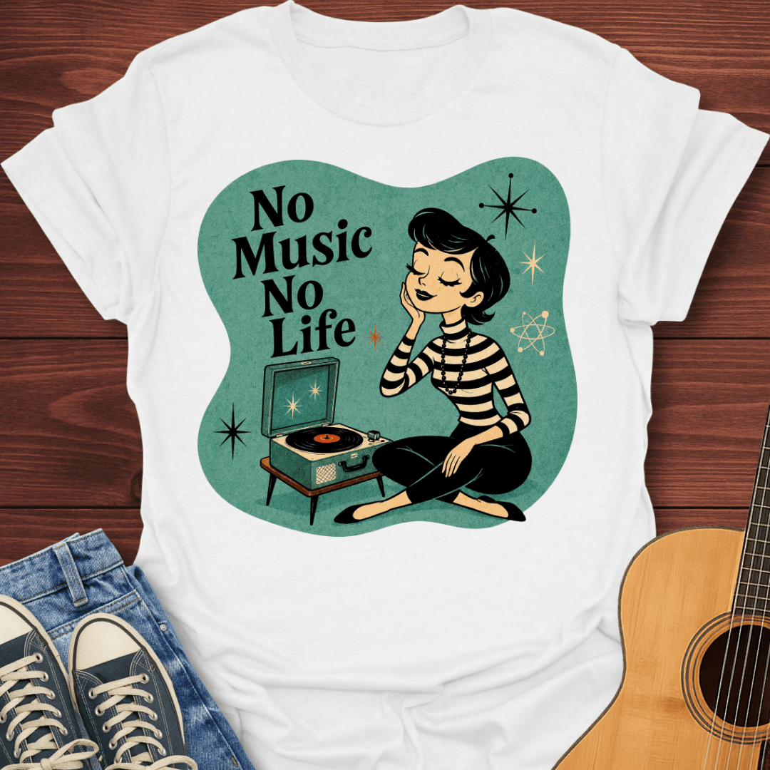 Retro Vinyl Girl T-Shirt