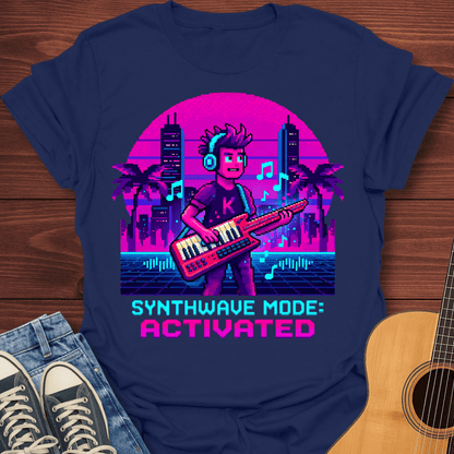 Retro Synthwave Keytar T-Shirt