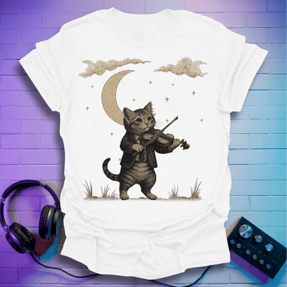 The Forest Violinist Cat T-Shirt