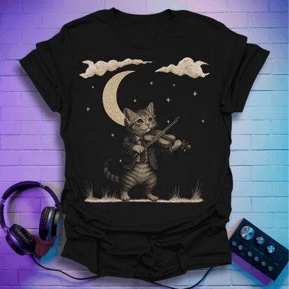 The Forest Violinist Cat T-Shirt